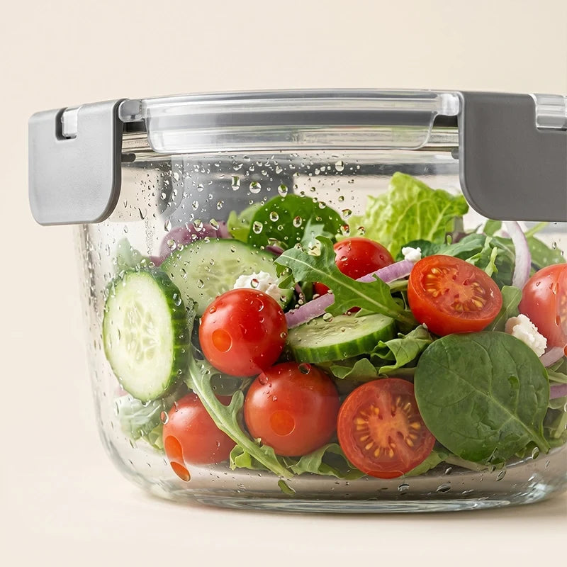 24-Piece Glass Food Storage Set with Airtight Lids