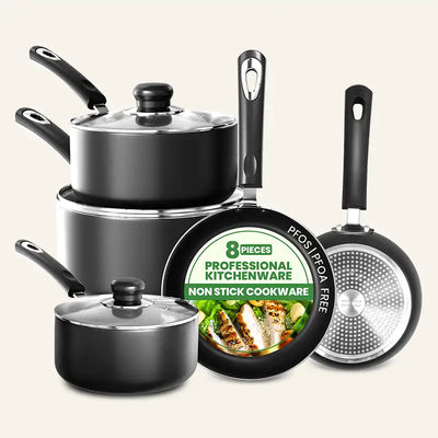 Daily 8 Piece Non Stick Cookware Set
