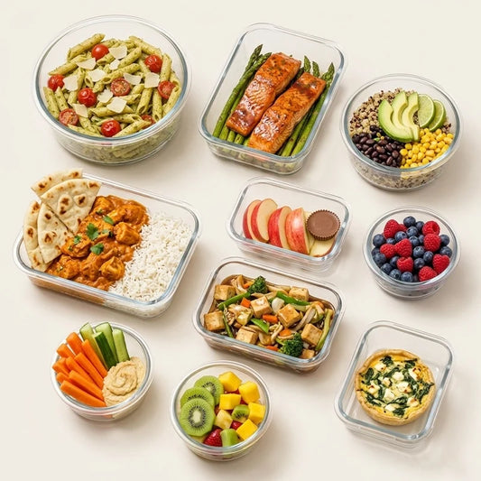 24-Piece Glass Food Storage Set with Airtight Lids