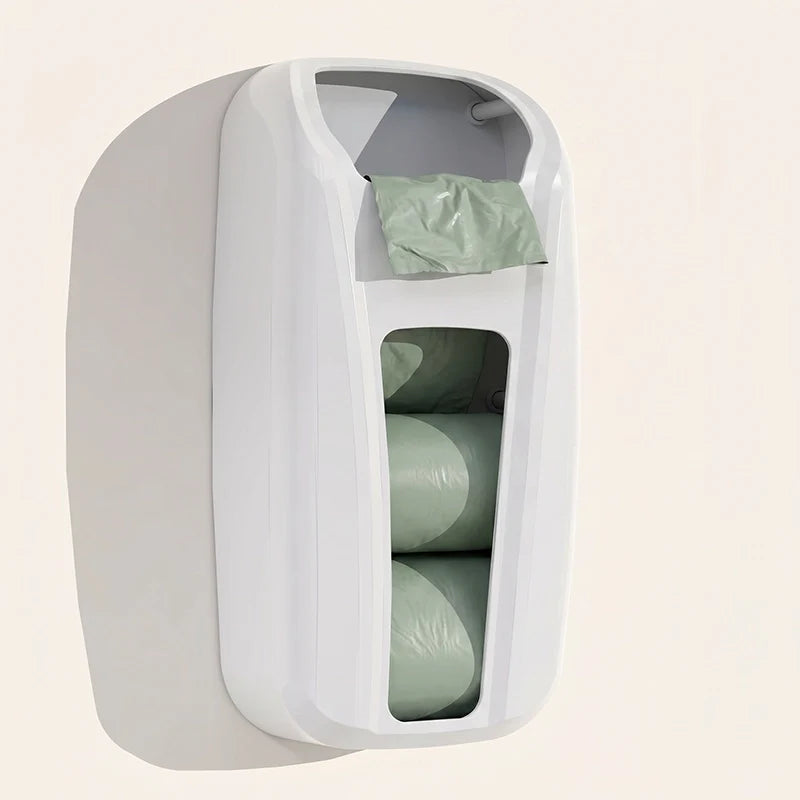 Wall Mount Grocery Bag Holder and Dispenser