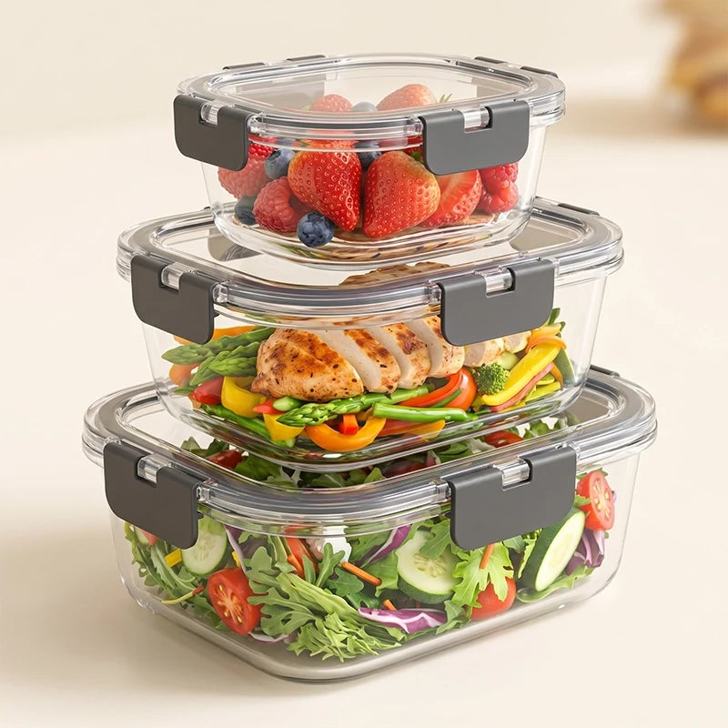 24-Piece Glass Food Storage Set with Airtight Lids